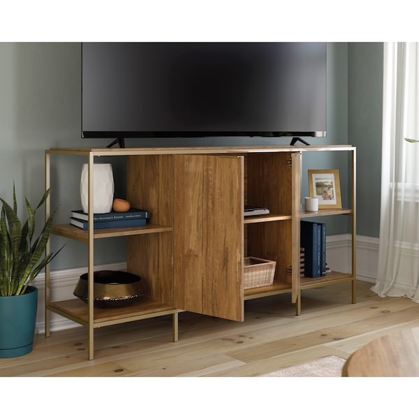 Sauder International Lux Entertain Credenza Sm , Accommodates up to a 65 in. TV weighing 70 lbs - 428195