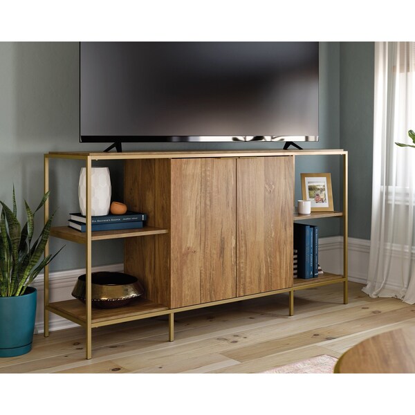 Sauder International Lux Entertain Credenza Sm , Accommodates up to a 65 in. TV weighing 70 lbs - 428195