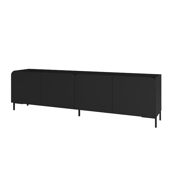 Manhattan Comfort Bogardus 70.86 TV Stand in Black - TV-320AMC153