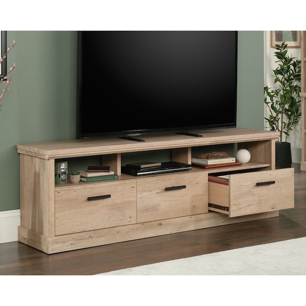 Sauder Aspen Post Entertainment Credenza Pmo , Durable, 1 in. thick top for dependable television display - 433961