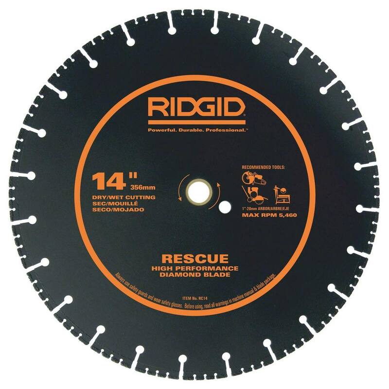 RIDGID 14 pulgadas Rescate Diamante Hoja - HD-RC14