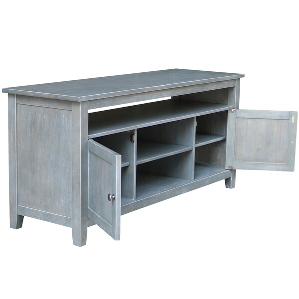 International Concepts Entertainment / TV Stand with 2 Doors, Heather Grey-Antique Washed - TV105-51
