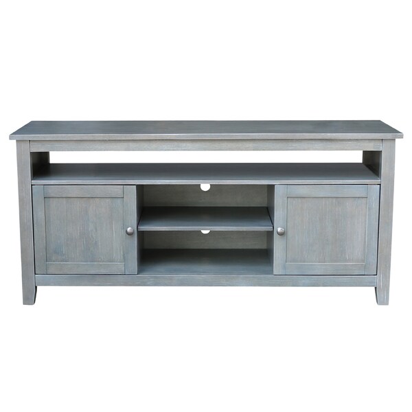 International Concepts Entertainment / TV Stand with 2 Doors, Heather Grey-Antique Washed - TV105-51