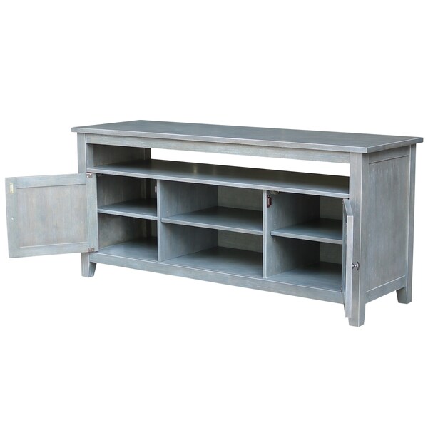 International Concepts Entertainment / TV Stand with 2 Doors, Heather Grey-Antique Washed - TV105-51