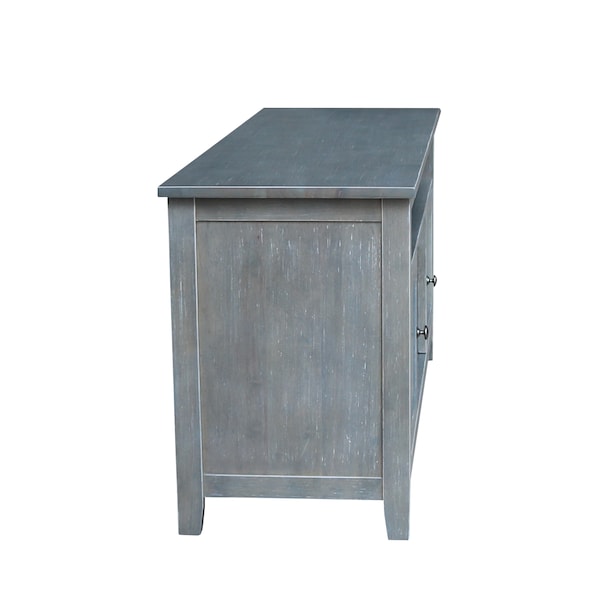 International Concepts Entertainment / TV Stand with 2 Doors, Heather Grey-Antique Washed - TV105-51