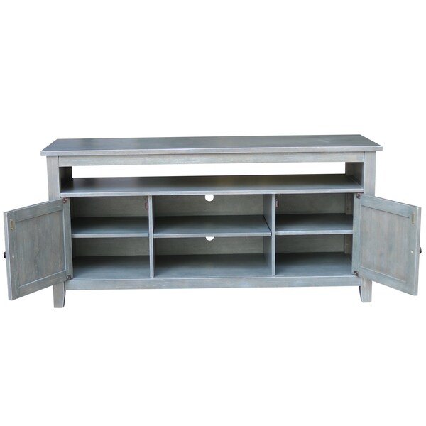 International Concepts Entertainment / TV Stand with 2 Doors, Heather Grey-Antique Washed - TV105-51