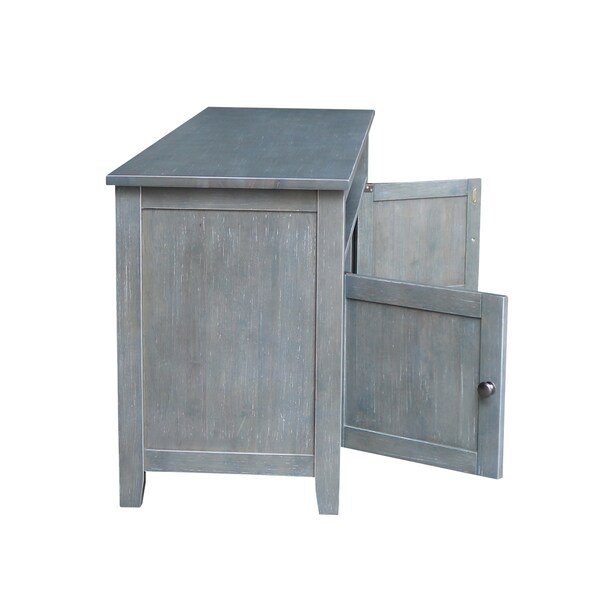 International Concepts Entertainment / TV Stand with 2 Doors, Heather Grey-Antique Washed - TV105-51