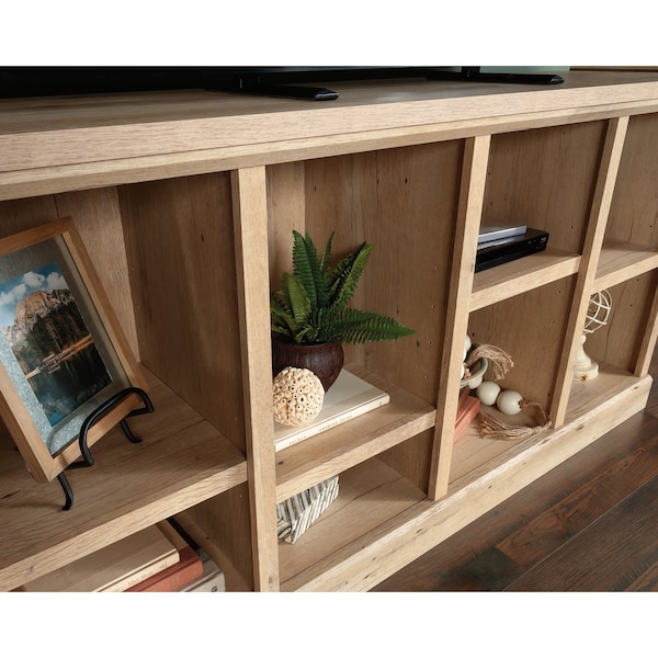 Sauder Aspen Post Console Pmo , Durable, 1 in. thick top for spacious and reliable television display - 434912