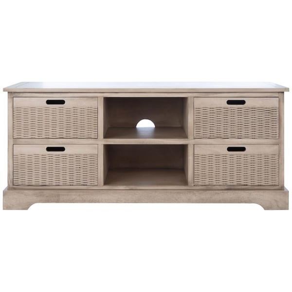 Safavieh Landers 4 Drawer Media Stand, Sand - MED5704D