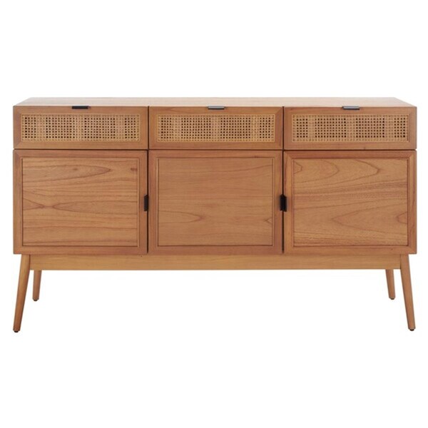 Safavieh Suri 3 Drawer 3 Door Side Board, Natural - MED5004A-2BX