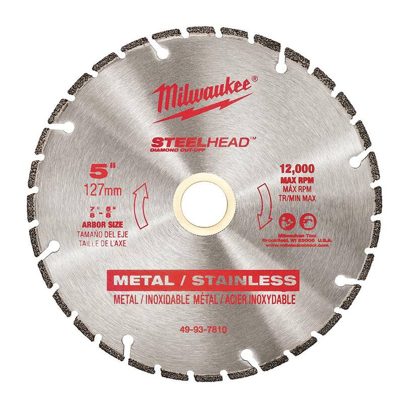 Milwaukee 5 pulgadas Steelhead Diamond Cut Off Blade - 49-93-7810