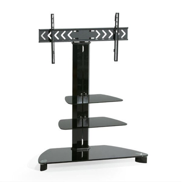Nextgen Double Layers TV Stand with 37 in. - 60 in. Mounting Bracket - Black - NE3002089