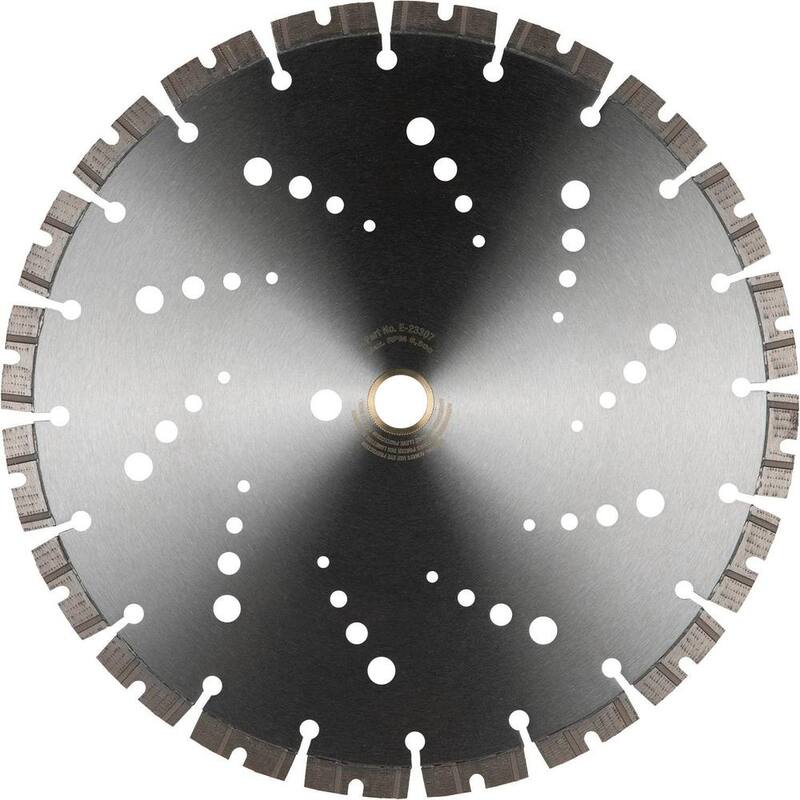 12 pulgadas de diámetro, hoja de diamante de borde segmentado y grosor delgado - E-23307