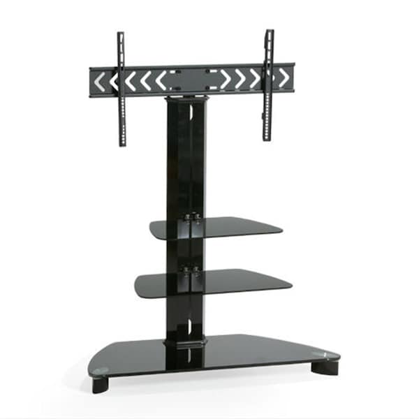 Tygerclaw Double Layers Tv Stand With 37 In. - 60 In. Mounting Bracket - Black - LCD8403
