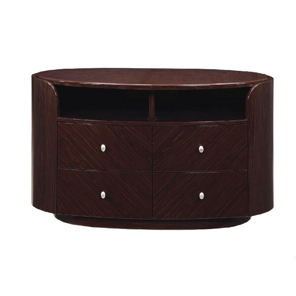 Homeroots Wenge TV Entertainment Unit 47 x 22 x 31 in. - 366208