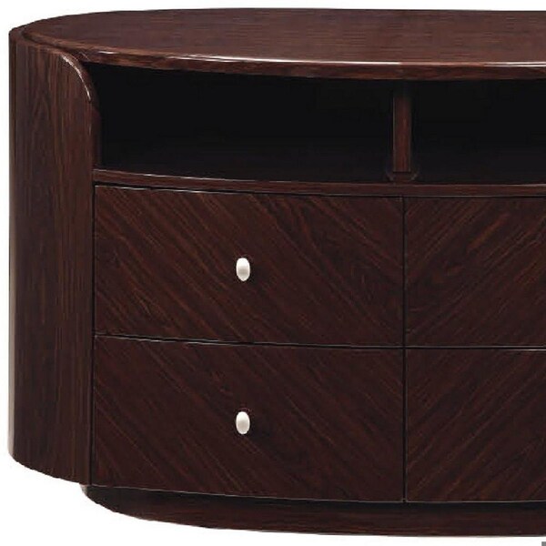 Homeroots Wenge TV Entertainment Unit 47 x 22 x 31 in. - 366208
