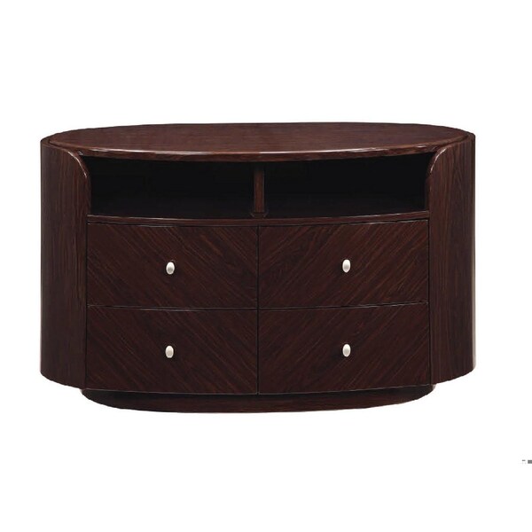 Homeroots Wenge TV Entertainment Unit 47 x 22 x 31 in. - 366208
