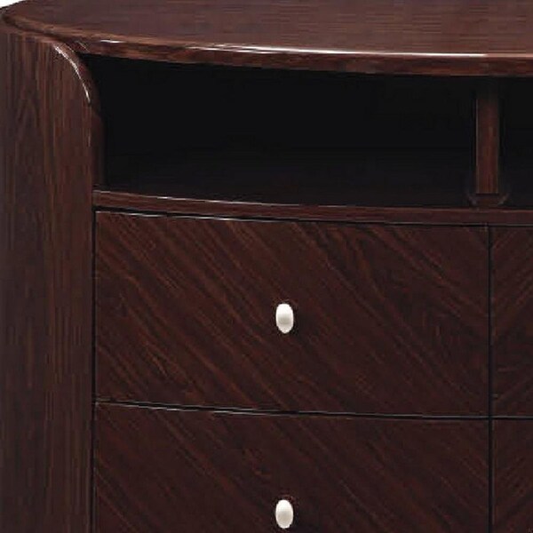 Homeroots Wenge TV Entertainment Unit 47 x 22 x 31 in. - 366208