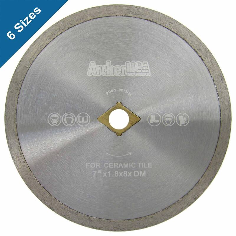 Archer USA 4.5 pulgadas Hoja Diamantada de Borde Continuo para Corte de Azulejos - HSCR045