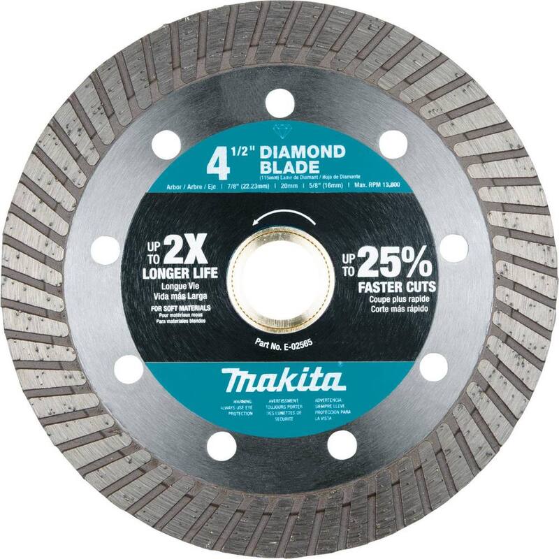 Disco de Diamante de 4-1/2 pulgadas, Turbo, Material Blando - E-02565