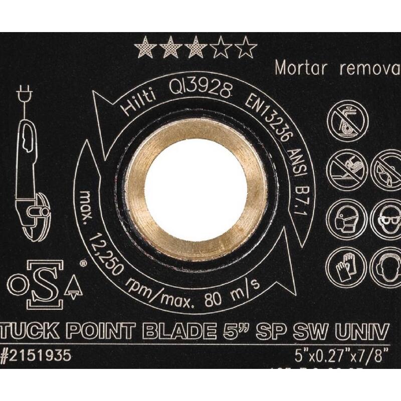 Disco de juntas de bolsillo de diamante universal de 5 pulgadas con 10 segmentos de alto desempeño (paquete de 6) - 2151935