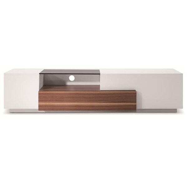 J&M Furniture J & M Furniture 17872 TV Stand 015 in Walnut & White High Gloss - 17872