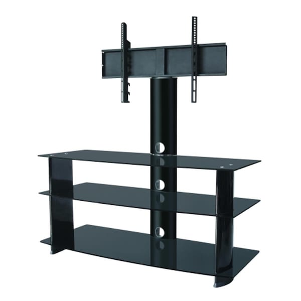 Nextgen 3-Layers TV Stand with 37 in. - 60 in. Mounting Bracket - Black - NE2988859