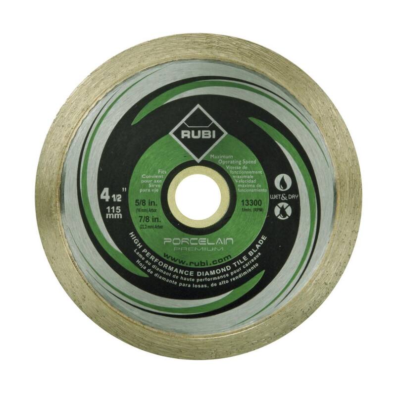 Disco de diamante de porcelana Premium de 4-1/2 pulgadas para corte en seco y húmedo - 31913