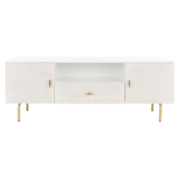 Safavieh Genevieve Media Stand White & White Washed - MED5000C