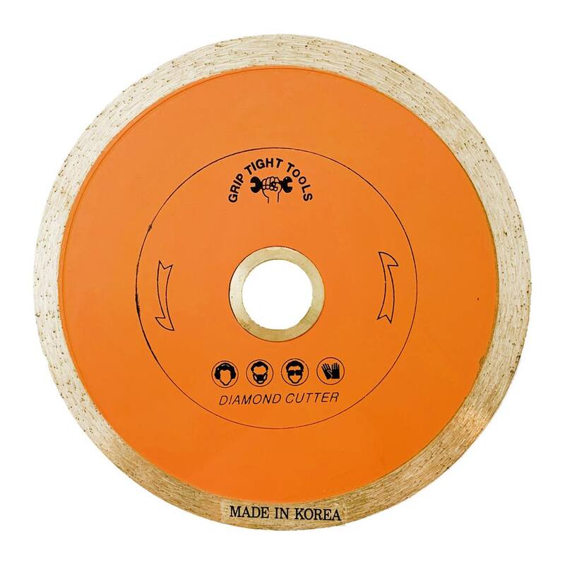 HERRAMIENTAS AGARRE FIRME 4-1/2 pulg. Hoja de corte de diamante de borde continuo clásica para cortar porcelana, cerámica y mármol - B1514