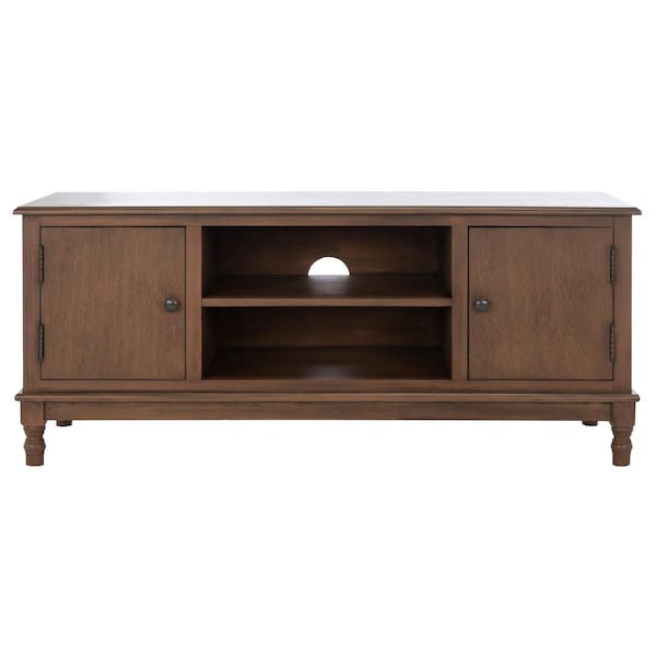 Safavieh Ozark 2 Door 1 Shelf Media Stand, Brown - MED5700C