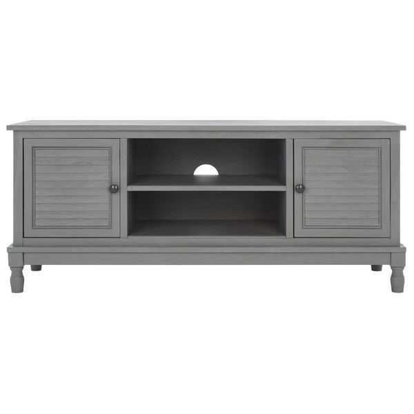 Safavieh 20 x 47.3 x 15.8 in. Tate 2 Door 1 Shelf Media Stand, Distressed Grey - MED5708C