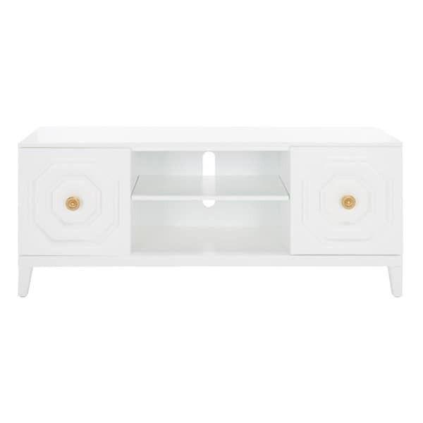 Safavieh Riya 2 Door 1 Shelf Media TV Stand, White - MED5006A