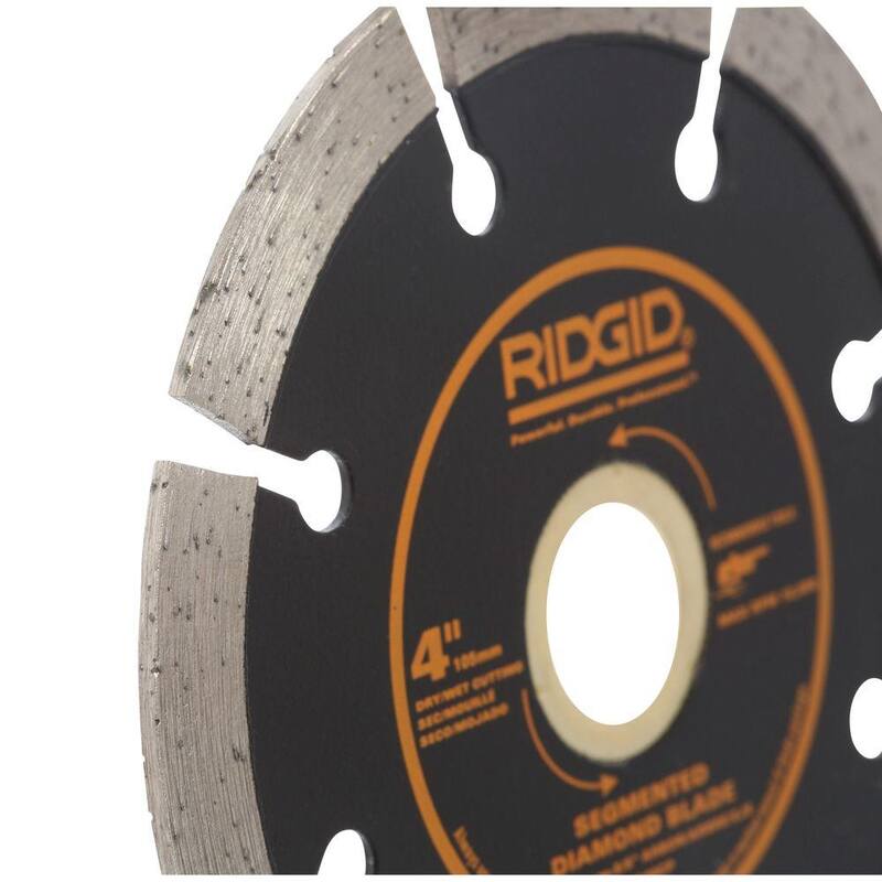 Cuchilla de diamante segmentada de 4 pulgadas RIDGID - HD-SG40CP