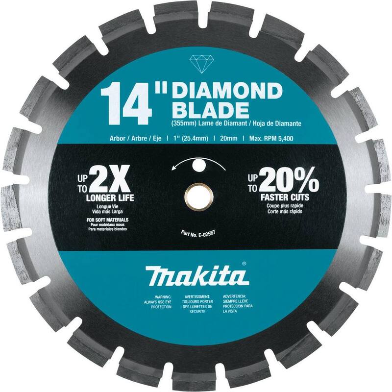 Makita 14 pulgadas Disco de Diamante, Segmentado, Material Blando - E-02587