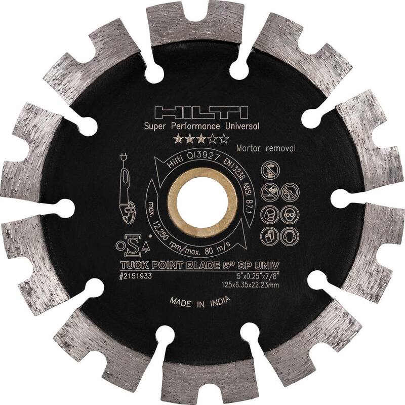 Cuchilla de puntas de diamante universal Hilti de 4-1/2 pulgadas, rendimiento super (paquete de 6) - 2151869