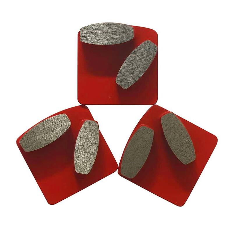 Discos de molienda de unión media #30/40 de EDiamondTools para Husqvarna PG Floor Grinder 2 Segmentos Discos para una molienda eficiente de concreto - RL3040M_THD