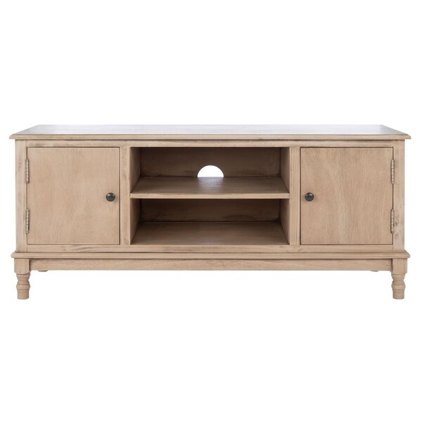 Safavieh Ozark 2 Door 1 Shelf Media Stand, Sand - MED5700D
