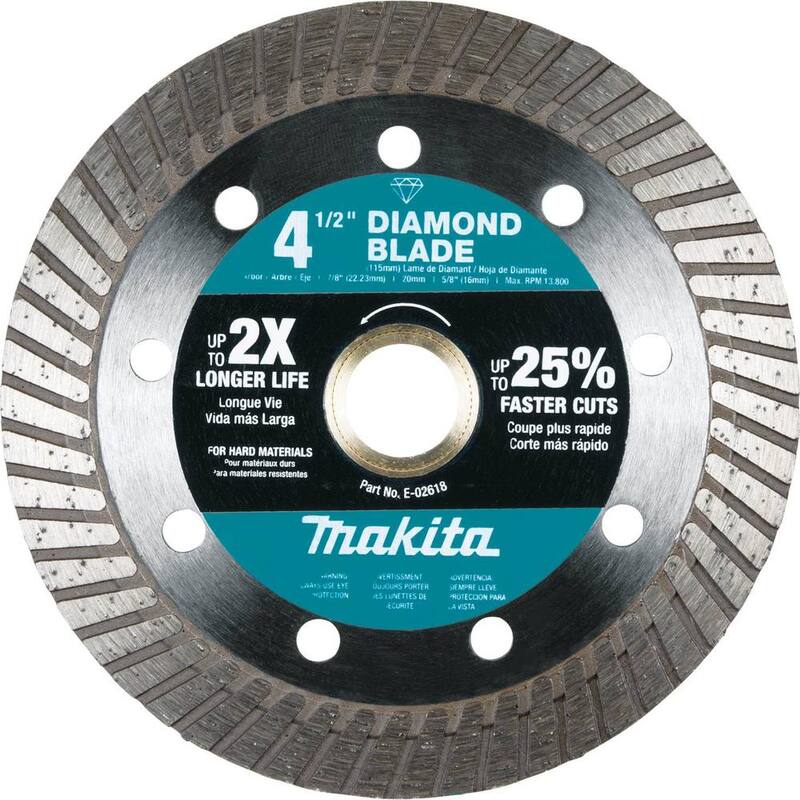 Disco de Diamante Turbo para Material Duro de 4-1/2 pulgadas Makita - E-02618