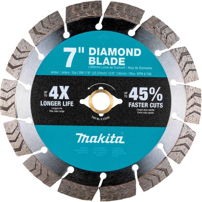 Disco de Diamante Turbo de Borde Segmentado de 7 pulgadas para Propósito General - E-23335