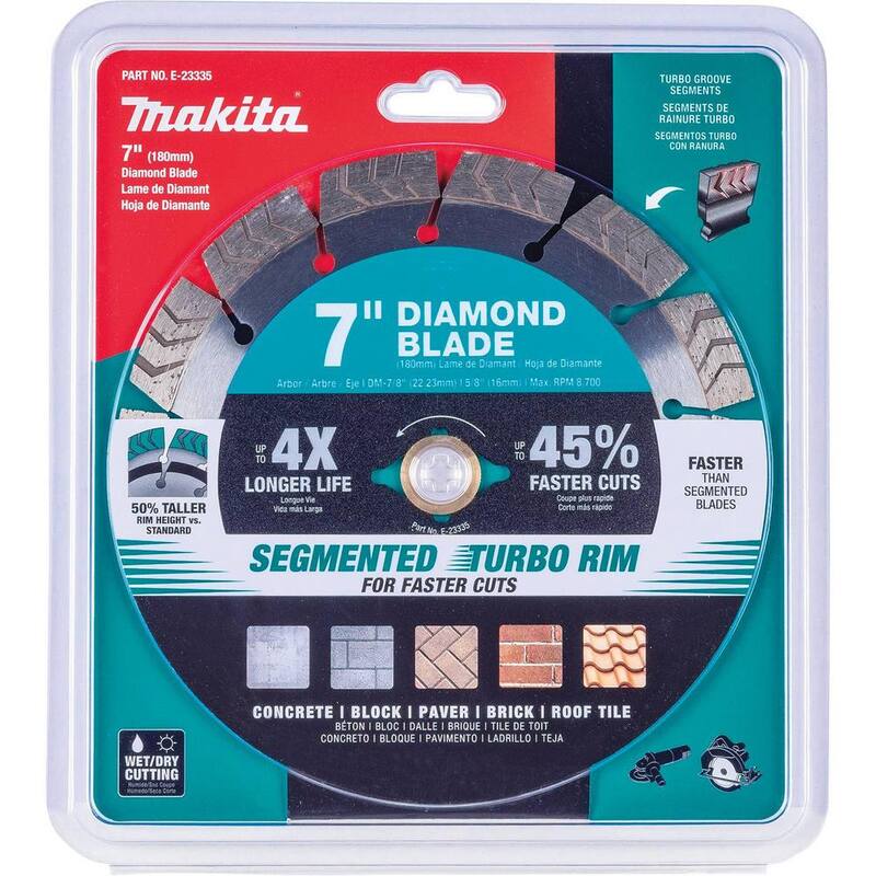 Disco de Diamante Turbo de Borde Segmentado de 7 pulgadas para Propósito General - E-23335