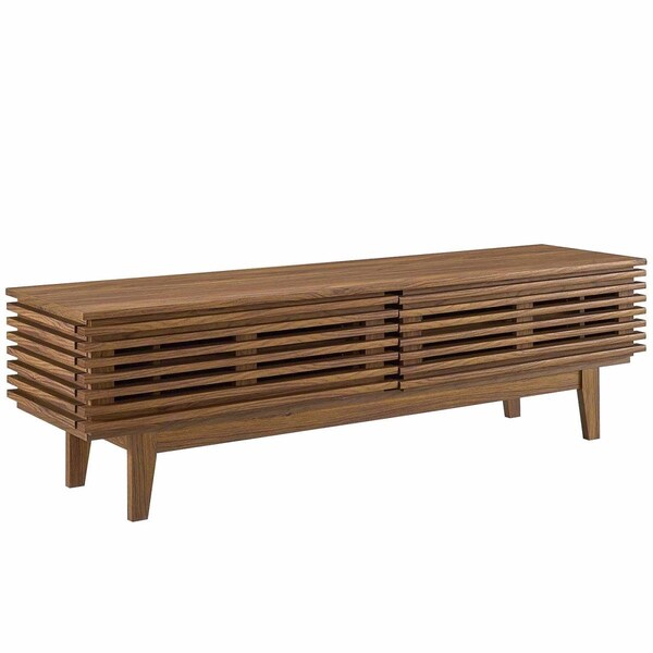 Modway Furniture 60 in. Render TV Stand, Walnut - EEI-3347-WAL