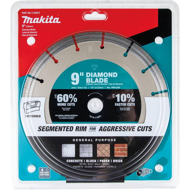 Makita 9 pulgadas. Hoja de diamante Ultra-Premium Plus, Segmentada, Multiuso - E-02973