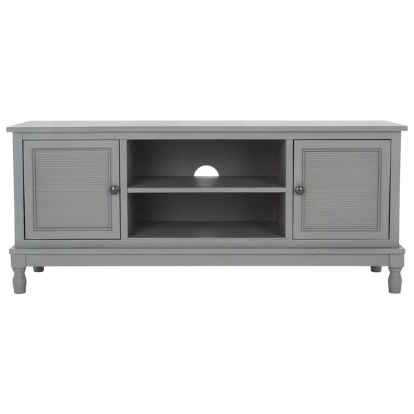 Safavieh 20 x 47.3 x 15.8 in. Ryder 2 Door 1 Shelf Media Stand, Distressed Grey - MED5707C