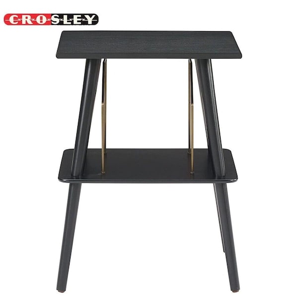Modern Marketing Manchester Record Player Stand - Turntable Stand, Black - ST66-BK