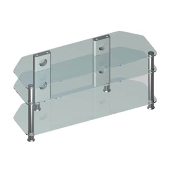 Cb Distributing Heavy Duty 3-Shelf Black Tempered Glass TV Bench - ST3005192