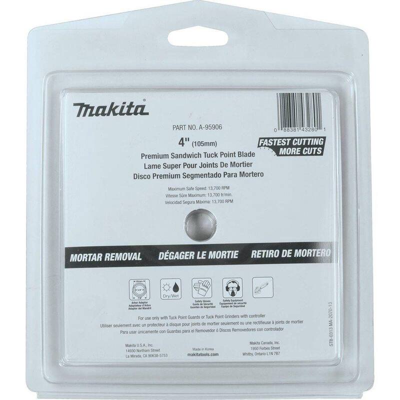 Hoja de punta de tuck de 4 pulgadas - A-95906 de Makita