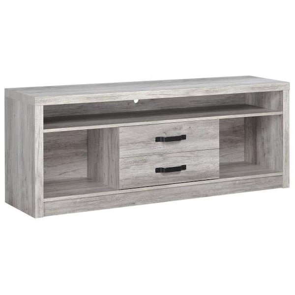 Coaster 23.5 X 59 X 15.5 In. Living Room Console Tv Stand, Grey Driftwood - 701024