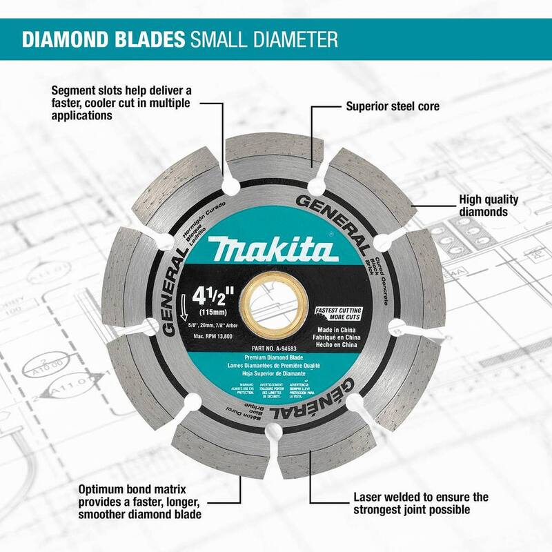 Disco de Diamante Segmentado de 4-1/2 pulgadas (paquete de 2) - A-97623