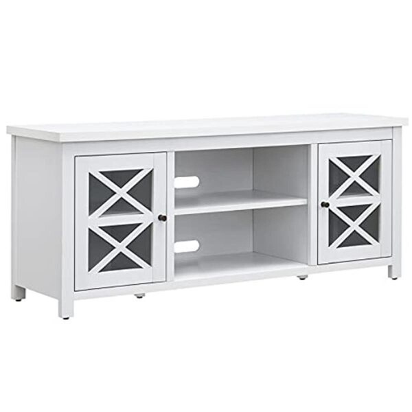 Henn & Hart 58 in. Colton TV Stand, White - TV1138